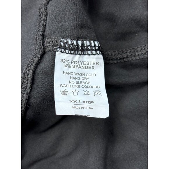 Black XXL Unbranded Polyester & Spandex Pants Made In China Machine Washable - Picture 3 of 10